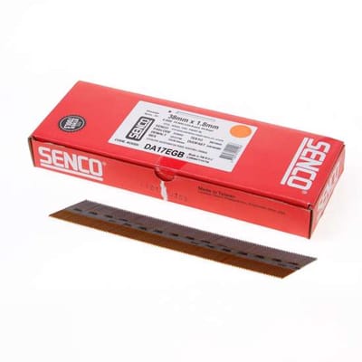 Senco DA-Nagels 1,8 x 38 mm - RVS (AISI 304) - Afwerkspijkers 34° - Doos 4000 stuks - DA17EGB / DA17EGBN