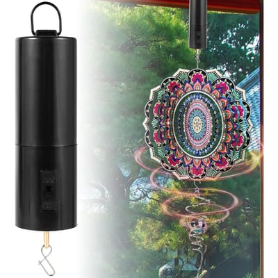 1/2/3 stuks Hangende Roterende Motor Plastic Roterende Windgong Motor 30 RPM Batterij Aangedreven Windspinner Motor voor Discoballen Club 2Pcs