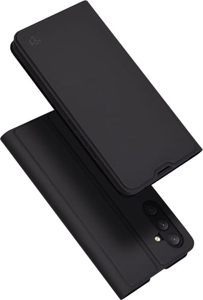 Hoesje geschikt voor Samsung Galaxy A54 - Techsuit Magskin Book Wallet Case - Zwart