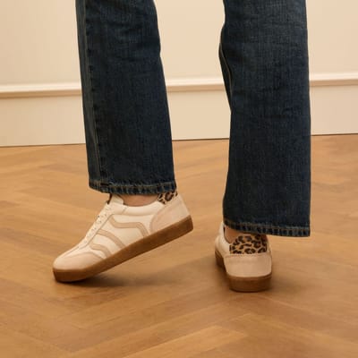 No Stress - Dames - Witte leren sneakers - Maat 36