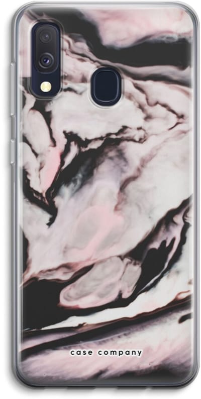 Case Company® - Hoesje geschikt voor Samsung Galaxy A40 hoesje - Roze stroom - Soft Cover Telefoonhoesje - Bescherming aan alle Kanten en Schermrand