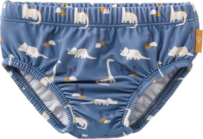 Fresk Luierbroek/ Zwembroek 62 - Ruimte voor Zwemluier - Sneldrogende Zwemkleding - UV-bescherming UPF 50 - Zwemshort Jongens - Blauw - Dino