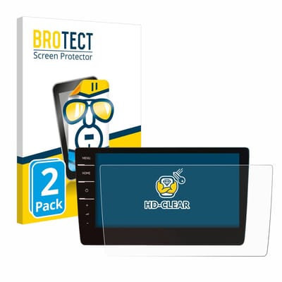 BROTECT - Screenprotector voor Volkswagen Arteon 2019 Discover Pro 9.2" 2019 - Folie Beschermfolie transparant 2 Stuks
