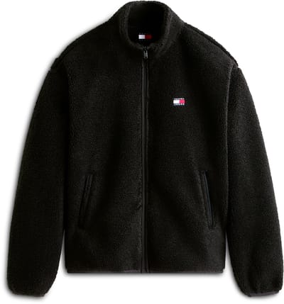 Tommy Jeans Vest Tjm Rlx Badge Zip Thru Teddy Ext Dm0dm22345 Bds Mannen Maat - XXL