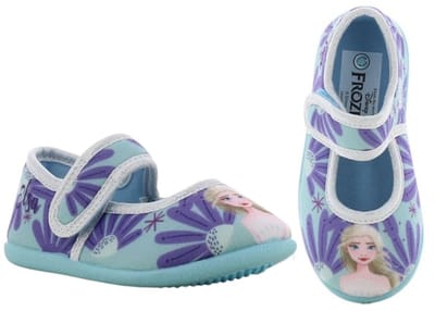 Frozen - Pantoffels kinderen voor meisjes - Elsa Sloffen kind met klittenbandsluiting - Schoenen van 2 tot 8 jaar - Maat 24 - Groen
