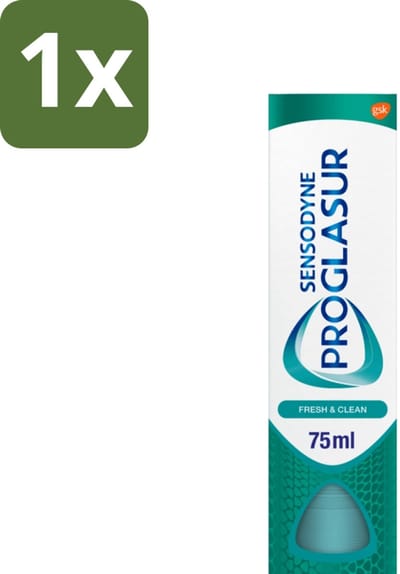 Sensodyne - Tandpasta - Proglasur Fresh & Clean - Dagelijkse Bescherming - 75 ml - 1 stuk