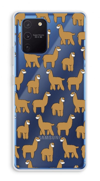 Case Company® - Hoesje geschikt voor Samsung Galaxy Note 10 Lite hoesje - Alpacas - Soft Cover Telefoonhoesje - Bescherming aan alle Kanten en Schermrand