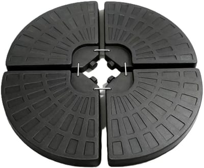 Ceruzo Parasoltegels Rond – Set van 4 – Vulbaar – Tot 66 kg – Voor Kruisvoet Parasol