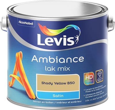 Levis - Ambiance Lak Satin Mix - Shady Yellow B50 - Mengverf - 2,5 L
