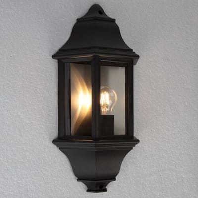 KS Verlichting - wandlamp - Turijn 1 - buitenlamp - E27 - glas - klassiek - aluminium - groen
