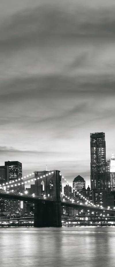 Deursticker Muursticker New York | Zwart | 91x211cm