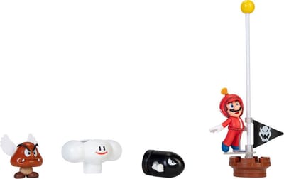 Jakks Pacific World of Nintendo Super Mario Diorama Set Cloud Action Figuur
