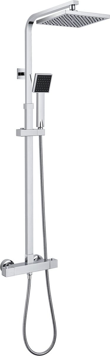 Auralum max Regendouche met Thermostaatkraan - RVS Douche Badkamer - Hoofddouche & Handdouche - ø 20cm Regendouche - Chroom