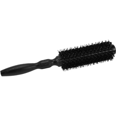 Brosse à Cheveux Ronde Manche en Bois avec Tube en Aluminium Antistatique Résistante à la Chaleur Peigne de Coiffage pour Salon Usage Domestique 14mm
