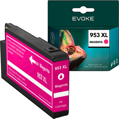 Evoke Compatibele Inkt voor Hp 953XL Hp953 F6U17Ae Magenta 27 ml 2160 Pagina's Officejet Pro 7700 7720 7730 7740 8200 8210 8216 8218 8710 8715 8718 8719 8720 8725 8730 8740