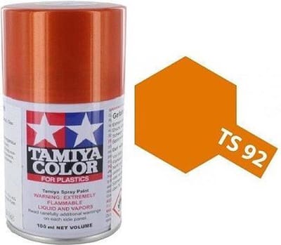 Tamiya Hobbyverf Acrylverf - TS-92 Orange - Metallic - Gloss - Acryl Spray - Verf spuitbus - 100 ml
