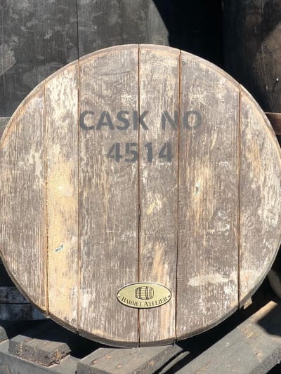 Wandschild "Cask" / Whisky deksel 190l.