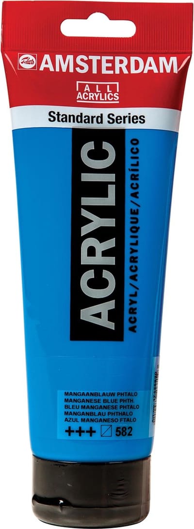 Acrylverf - 582 Mangaanblauw Phtalo - Amsterdam - 250 ml