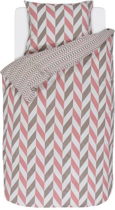 Esprit Criss Cross - Dekbedovertrek - Eenpersoons - 140x200/220 cm + 1 kussensloop 60x70 cm - Pink