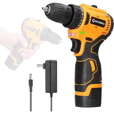 Geevorks 16,8 V draadloze boormachine, huishoudelijke borstelloze motor, elektrische schroevendraaierregeling 1pcs battery US Plug