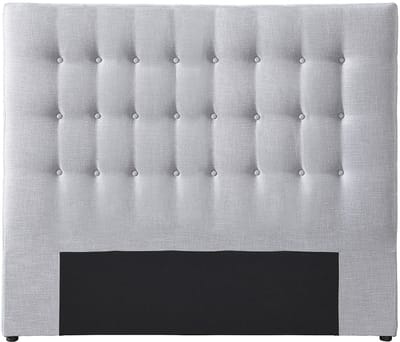 Vente-unique Hoofdbord met capitonnage 180 cm - Stof - Lichtgrijs - FRANCESCO