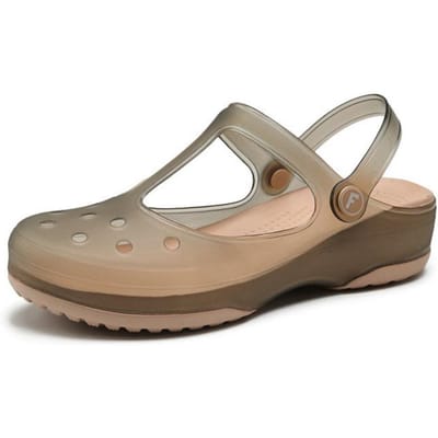 Dames Muiltjes Klompen Strand Ademende Slippers Damessandalen Jelly Schoenen Leuke Tuinschoenen Klomp Voor Meisjes 40 bruin