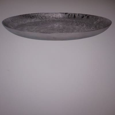 Schaal Cross Zilver D35xh3cm Aluminium