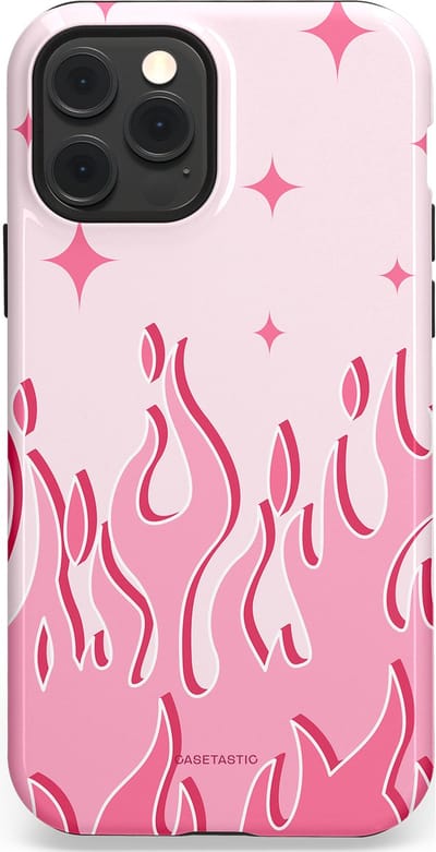 Casetastic Hoesje Geschikt voor Apple iPhone 12/12 Pro Magsafe - Stijlvolle Beschermende Duo-layer Case - Twinkelvuur