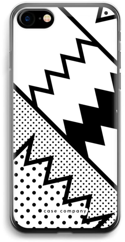 Case Company® - Hoesje geschikt voor iPhone 7 hoesje - Pop Art #5 - Soft Cover Telefoonhoesje - Bescherming aan alle Kanten en Schermrand