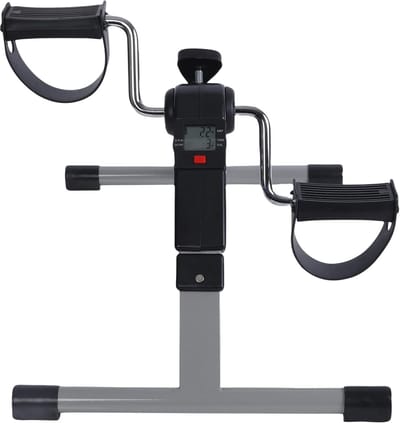 Opvouwbare Pedaal Oefenmachine - Mini Hometrainer - Thuis Trainen - Met LCD-monitor - 33.9 x 33.9 x 17 cm - Zwart