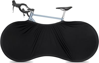 Duurzame Fietsafdekking 150 x 60 cm, Wasbaar, Stofdicht, Bescherming voor Stadsfiets, Racefiets en Mountainbike (Zwart)
