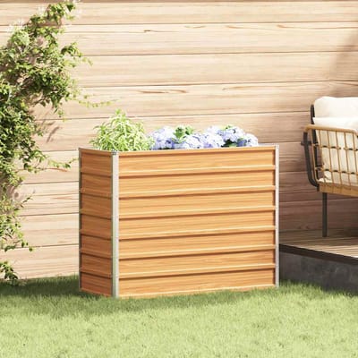 vidaXL - Verhoogde - plantenbak - Lichtbruin - 100 - x - 40 - x - 77 - cm