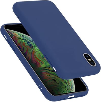 Cadorabo Hoesje geschikt voor Apple iPhone XS MAX in LIQUID BLAUW - Beschermhoes gemaakt van flexibel TPU silicone Case Cover