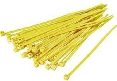 TRU COMPONENTS 1593703 TC-CV250203 Kabelbinder 250 mm 4.80 mm Geel 100 stuk(s)