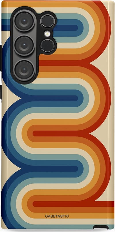 Casetastic Hoesje Geschikt voor Samsung S23 Ultra - Stijlvolle Beschermende Duo-layer Case - Vintage Boog