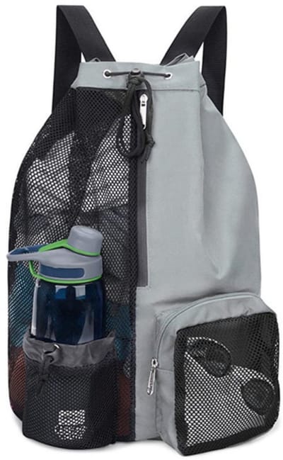 Mesh tas met trekkoord – 28x47CM – Opbergzak – Sporttas – Zwemtas – Rugzak – Rugzak met trekkoord – Kledingzak – Schoenentas – Tas met sluitkoord – Mesh rugzak met trekkoord – Reis-/strandtas