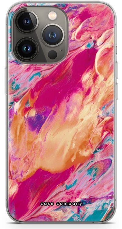 Case Company® - Hoesje geschikt voor iPhone 13 Pro hoesje - Pastel Echoes - Soft Cover Telefoonhoesje - Bescherming aan alle Kanten en Schermrand