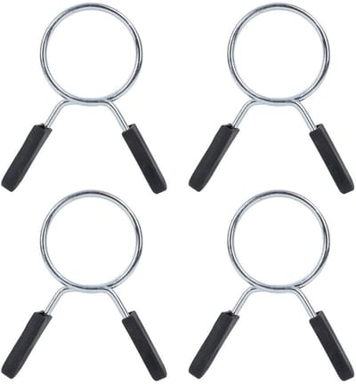 Dailygoods- Gewichtschijf Clips - All-Staal Constructie - 28mm/30mm/50mm - Veerbelaste Sluiting - Veilig voor Thuis Workout - Robuuste Grip - Gewichtschijfbevestiging