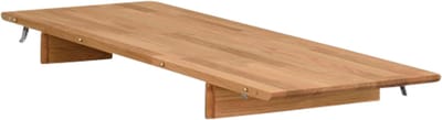 Rowico Home Filippa Verlengstuk voor Ovale Houten Eettafel - Massief Eikenhout - Scandinavisch - Naturel - 40 x 90 cm