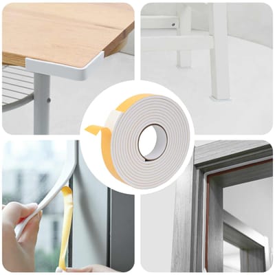 vidaXL - Zelfklevende - schuimtape - 10 - st - Wit - 30mm - x - 5m - CR - Schuim