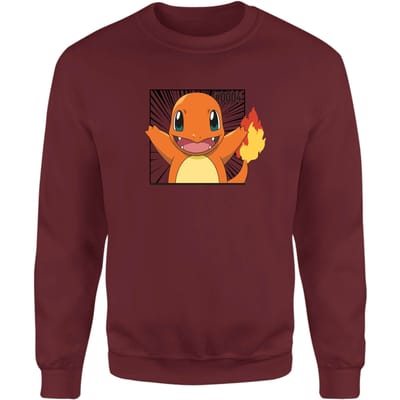 Pokémon Pokédex Charmander #0004 Sweatshirt - Burgundy - S