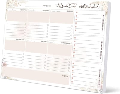 Wekelijkse planner in roze kleur voor effectieve planning en organisatie van je afspraken