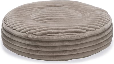 Designed by Lotte Reza - Hondenkussen - Rond - Beige - 80x80x20 cm