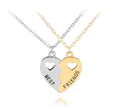 Vriendschapsketting voor 2 met Hartjes | Kinderen - Meiden - Jongens | BFF-ketting