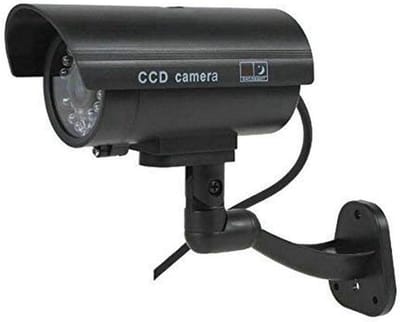 Dummy Camera - Beveiligingscamera - Diefstalpreventie - Ingebouwde LED - Koepel Vorm - Zwart