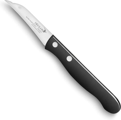 Déglon Tourneermes – Gebogen Lemmet – Geperst Hout – 7 cm – Zwart