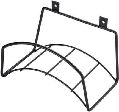 Wandhouder Tuinslang - Slangrek Buiten - Slang Opbergen - Robuust Staal - 23.5 cm - Zwart
