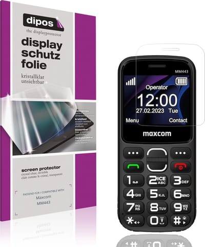 dipos – 4x Beschermfolie geschikt voor Maxcom MM443 | Krasbestendige & heldere Screenprotector Ultra-Thin