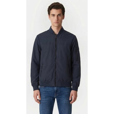 No Excess Jacket Short Fit Bomber Night Maat: S | Bomberjacks Outlet | Heren | Blauw