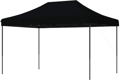 Grote Partytent - Feesttent Opvouwbaar - Buitenfeesten Organiseren - Pop-up Systeem - 410x279x315 cm - Zwart